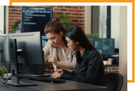 Functional Analyst and Project Manager discussing the three major components of the platform
