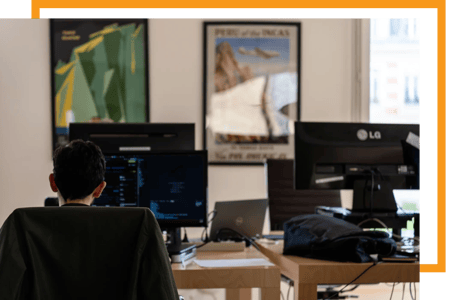 Consultant working at the Alter Solutions office