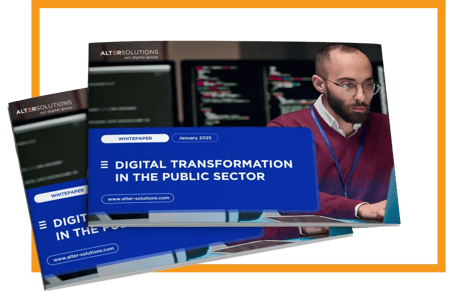 Cover of the whitepaper Digital Transformation in the Public Sector