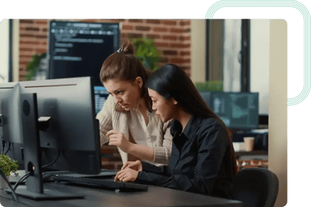 Functional Analyst and Project Manager discussing the three major components of the platform