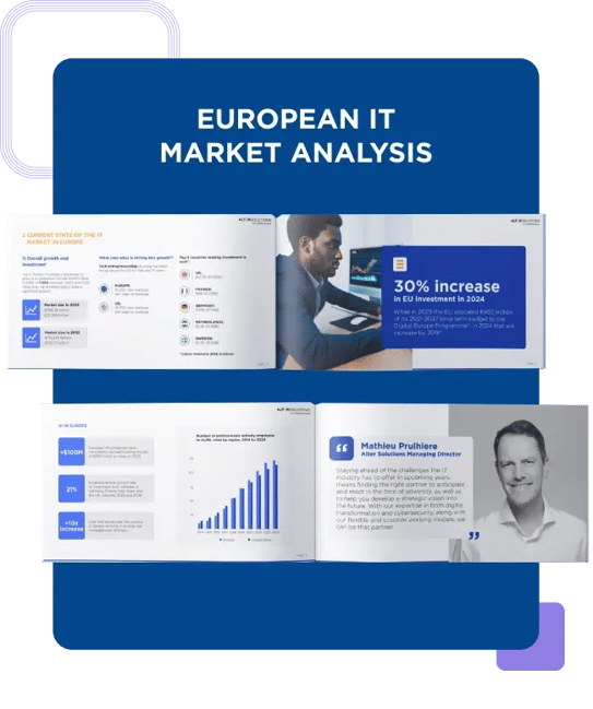 Our whitepaper about the European IT market covers topics like the impact of AI